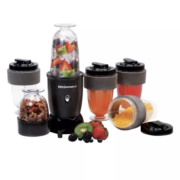 EliteGourmet Electric Personal Drink Mixer Blender Black EPB-1800A New Open Box - Picture 4 of 7